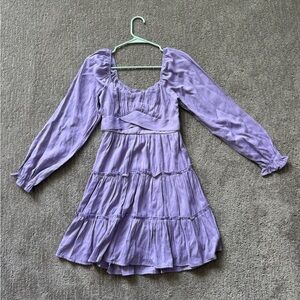Altar’d State Long sleeve Lilac purple midi dress NEVER BEEN WORN
